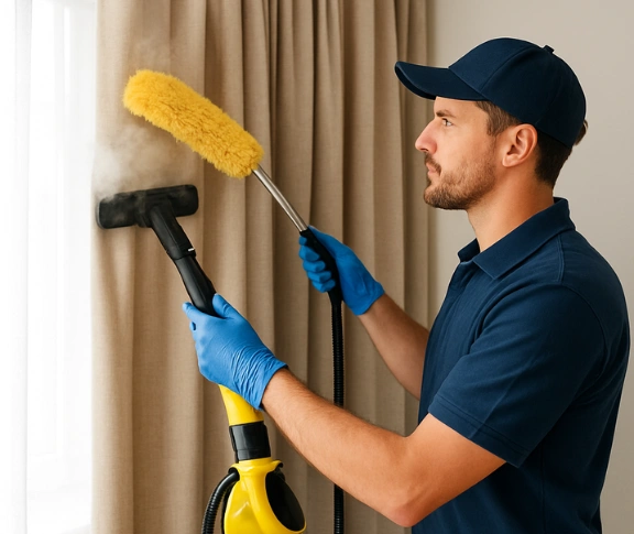 Trusted residential curtain cleaning technician Matty Curtain Cleaning miranda-nsw QLD